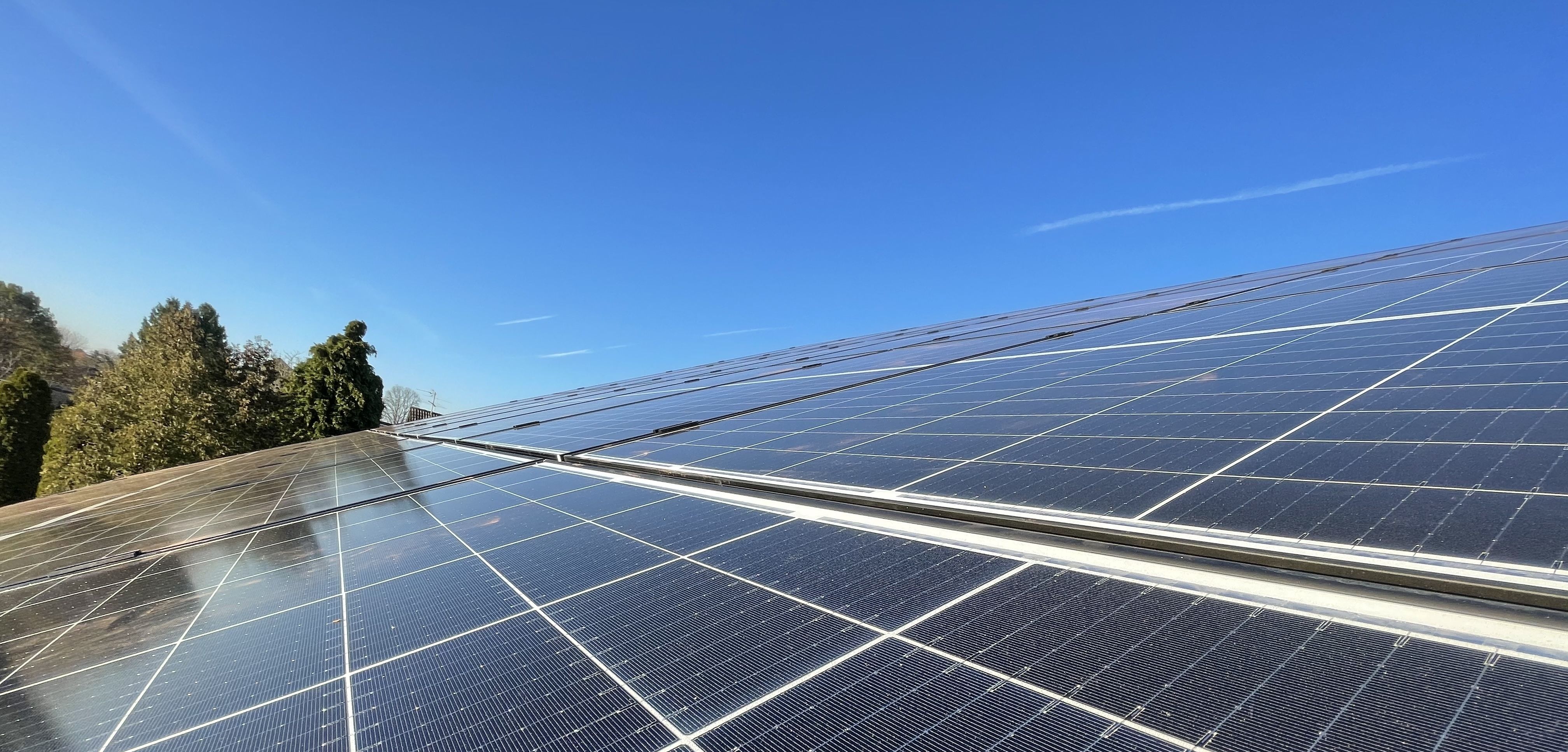 Blick auf die Solarmodule